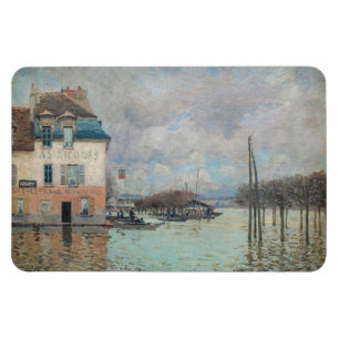 Ímã Alfred Sisley - Inundações em Port-Marly 1876