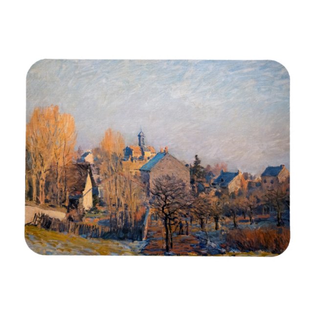 Ímã Alfred Sisley - Manhã Congelada em Louveciennes (Horizontal)