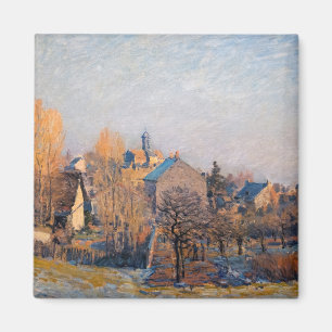 Imã Alfred Sisley - Manhã Gelada em Louveciennes