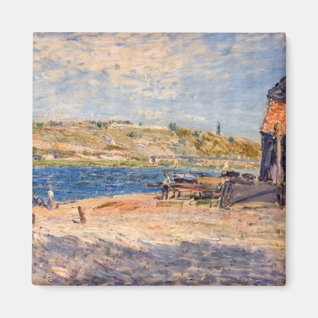 Imã Alfred Sisley - Margens do Rio em Saint-Mammes (Frente)