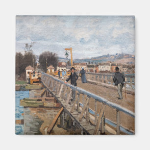 Imã Alfred Sisley - Passagem de nível em Argenteuil