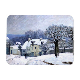 Ímã Alfred Sisley Place du Chenil em Marly, neve