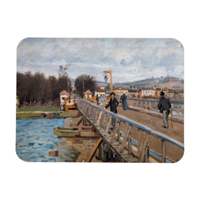 Ímã Alfred Sisley - Ponte aérea de Argenteuil (Horizontal)