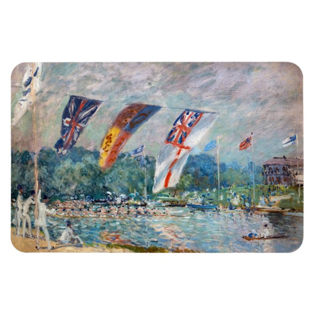 Ímã Alfred Sisley - Regatta em Molesey (Horizontal)
