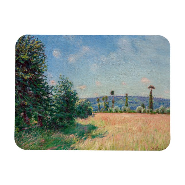 Ímã Alfred Sisley - Sahurs Meadows na manhã do sol (Horizontal)