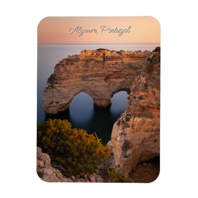 Ímã Algarve de Texto Personalizado, Portugal (Vertical)