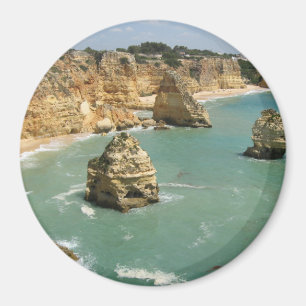 Imã Algarve, Portugal, praia de Benagil e penhascos