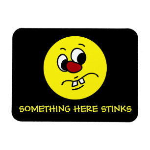 Ímã Algo Cheiroso Rosto Engraçado