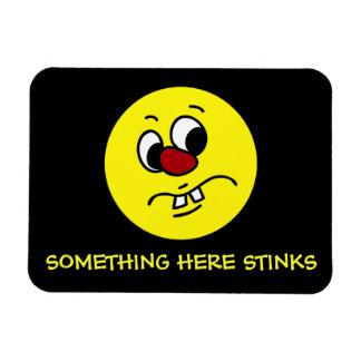 Ímã Algo Cheiroso Rosto Engraçado