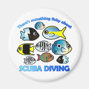 Imã Algo Fishy Sobre Scuba