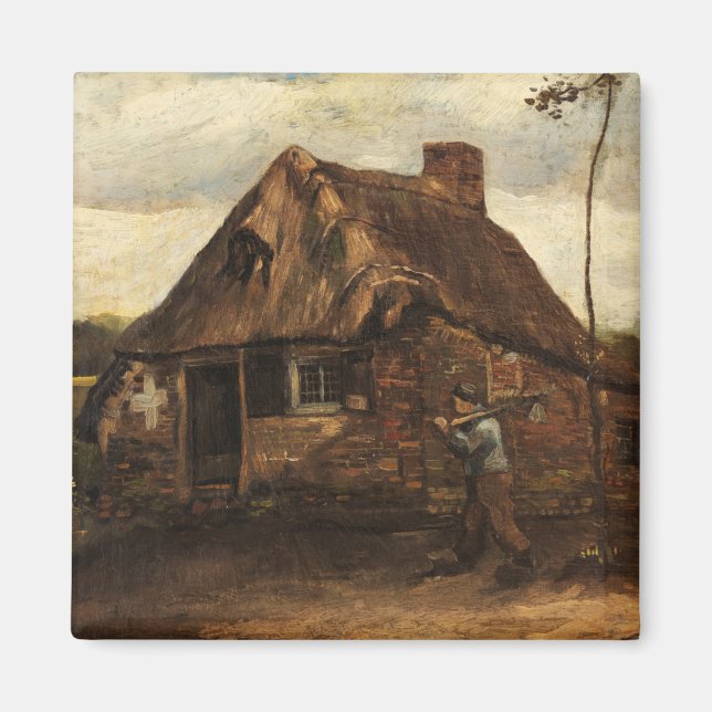 Imã Algodão com camponês chegando em casa, 1885 por va (Frente)