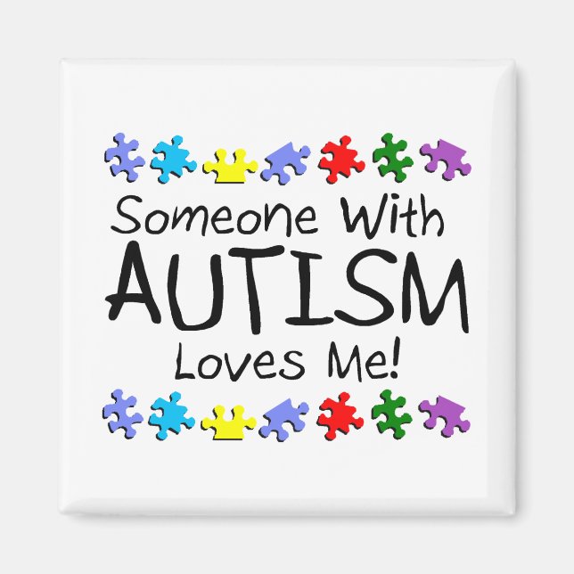 Imã Alguém Com Autismo Me Ama (PP) (Frente)