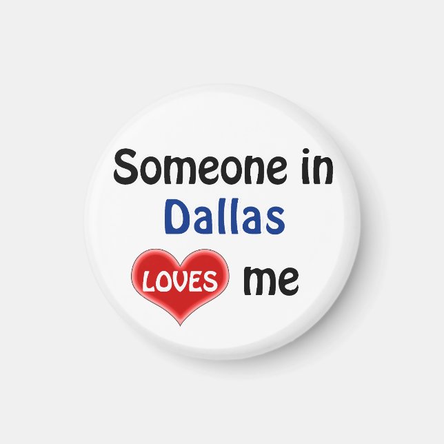 Imã Alguém em Dallas me ama (Frente)