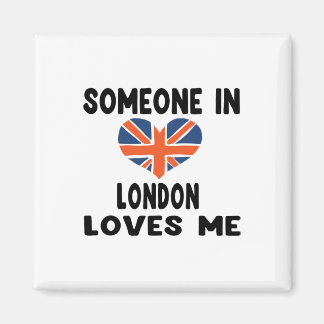 Imã Alguém Em Londres Me Ama A Inglaterra Bandeira Bri