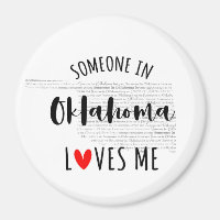 Alguém Em Oklahoma Me Ama Magnet
