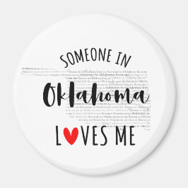 Imã Alguém Em Oklahoma Me Ama Magnet