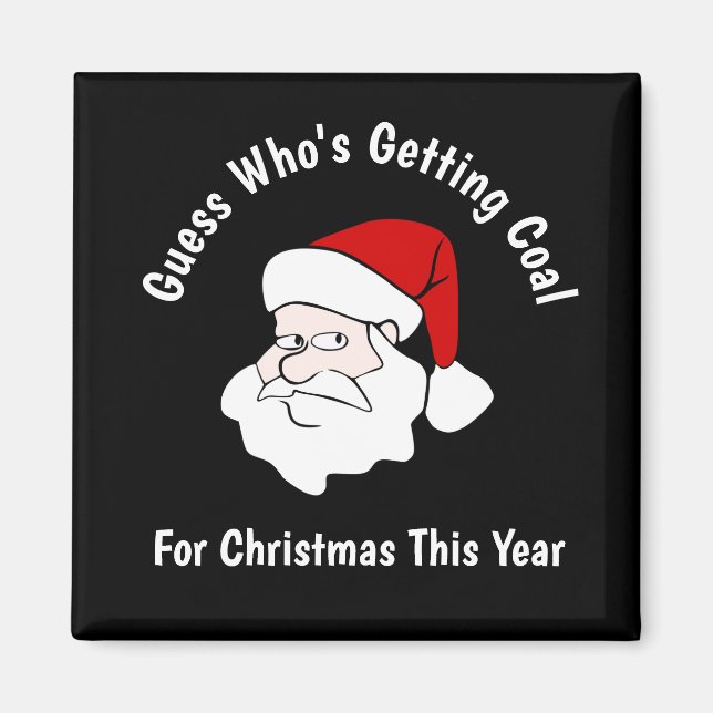 Imã Alguém está recebendo carvão para o preto de Natal (Frente)