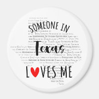 Alguém No Texas Me Ama Magnet