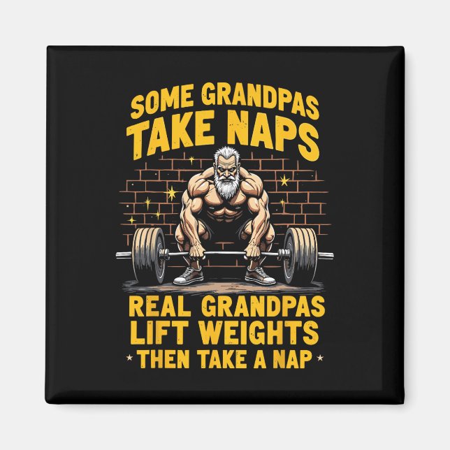 Imã Alguns Avós Tomam Naps Verdadeiros Avós Levantam P (Frente)