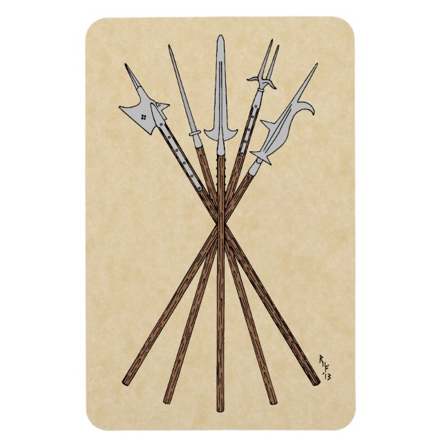 Ímã Alguns Poléreis do Século 16 (Vertical)