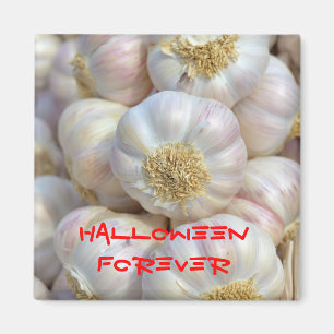 Imã alho rosa e Halloween