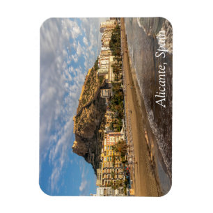 Ímã Alicante Beach no nascer do sol, Espanha