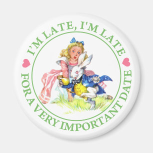 Imã ALICE E O COELHO BRANCO - eu estou ATRASADO!