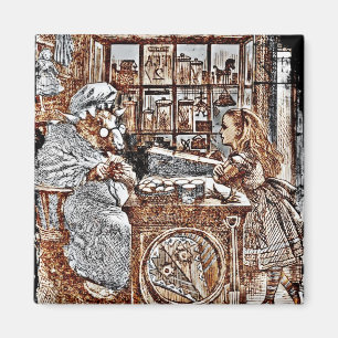 Imã Alice e os carneiros de confecção de malhas