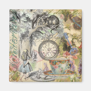 Imã Alice Illustration Wonderland Art
