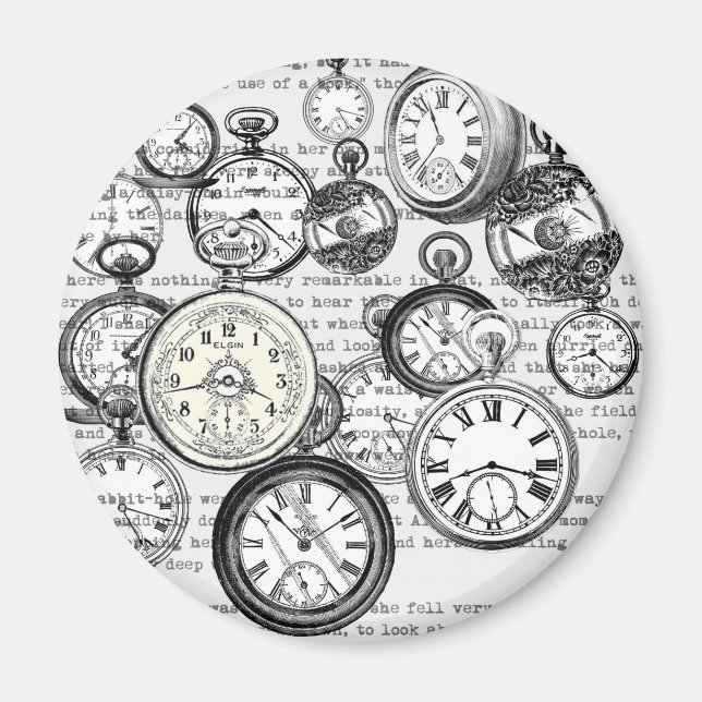 Imã Alice no Coelho Branco em Relógios Maravilhosos (Frente)