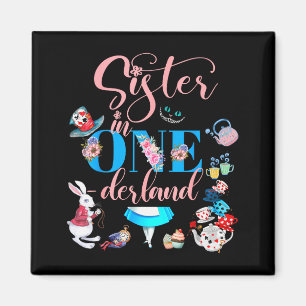 Imã Alice No Onederland Família Irmã Do Aniversário