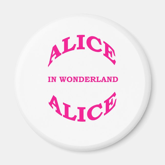 Imã Alice No País Das Maravilhas (Frente)