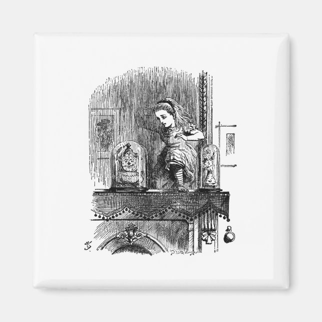 Imã Alice no País das Maravilhas Através do Vidro (Frente)