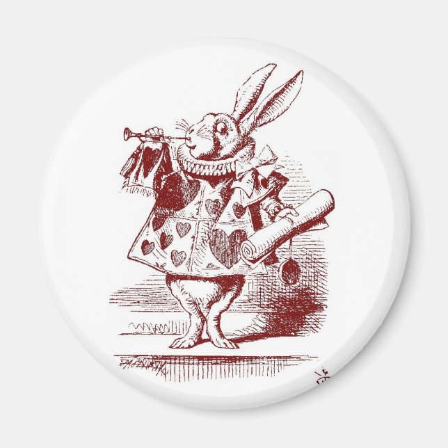 Imã Alice no País das Maravilhas, Coelho Branco, com t (Frente)