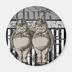 Imã Alice no país das maravilhas Tweedledum & no