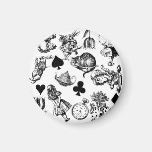 Imã Alice White Rabbit Wonderland Classic