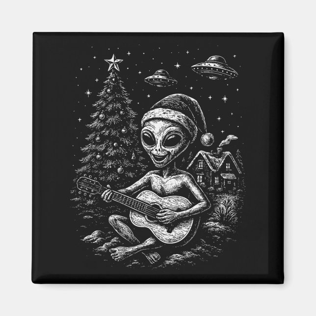 Imã Alien Loves Christmas  (Frente)
