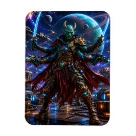 Ímã Alien Space Pirate Captain — Four-Armed Warrior