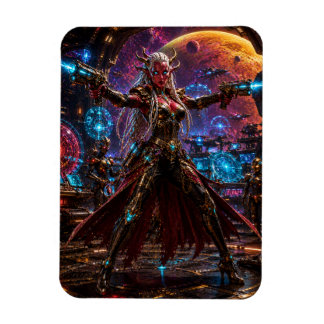 Ímã Alien Space Pirate Queen — Twin Blasters