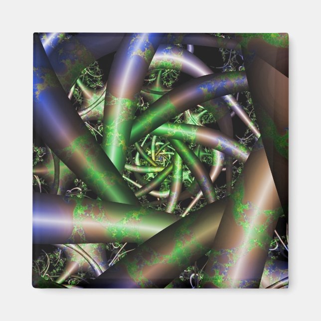 Imã Alienígena | Arte Fractal Multicolor (Frente)