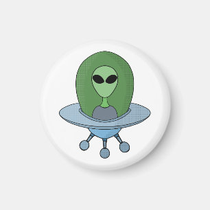 Imã Alienígena em sua nave espacial
