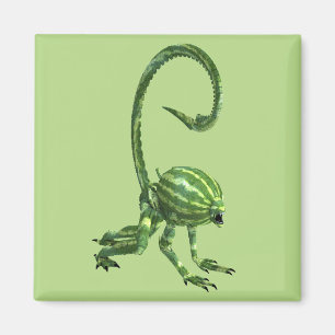 Imã Alienígena Engraçada de Melancia Verde