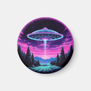 Imã Alienígena Espacial Retrofuturista