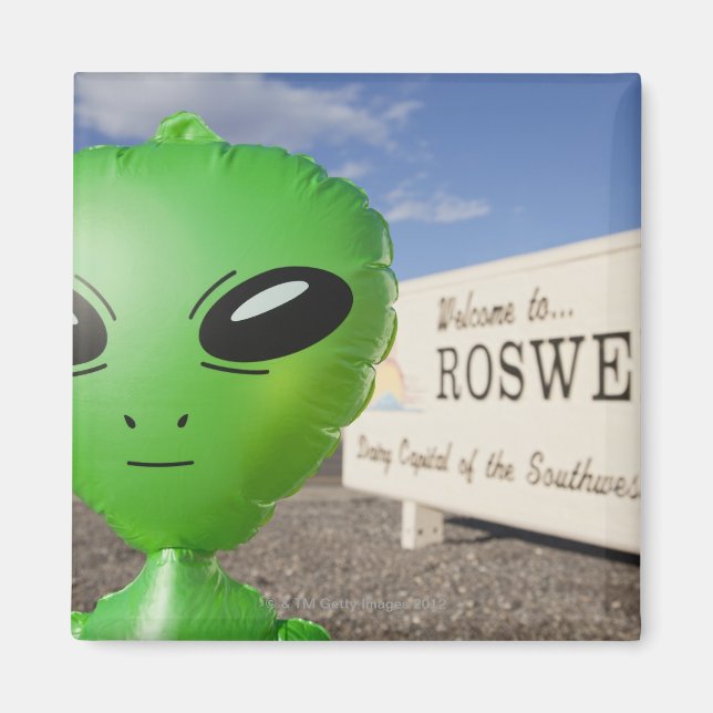 Imã Alienígena insuflável com boas-vindas ao Roswell p (Frente)