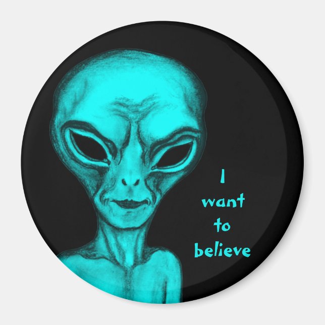 Imã Alienígena, quero acreditar (Frente)