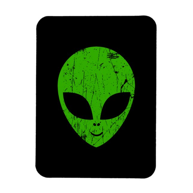 Ímã alienígena verde da extraterra de ficção científic (Vertical)