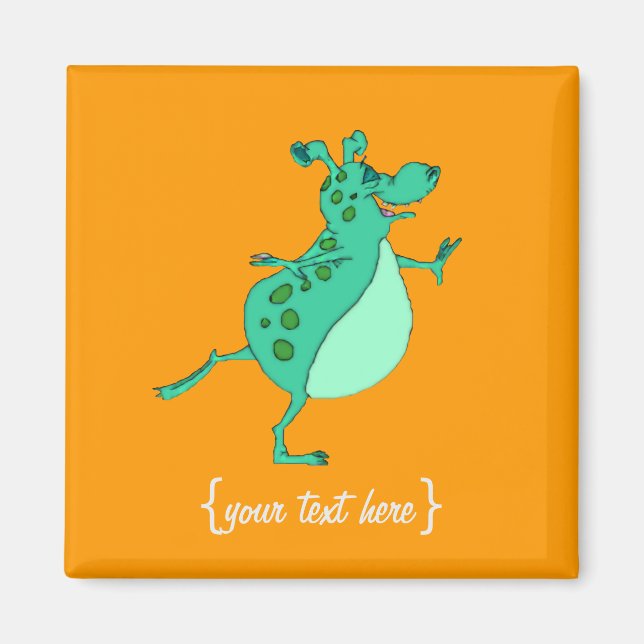 Imã Alienígena Verde De Escoamento (Frente)