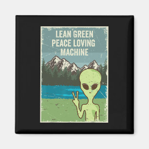 Imã Alienígenas Engraçadas Vivem Em Paz Na Terra Por V