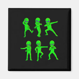 Imã Aliens de dança Halloween Green Alienígena Dance K