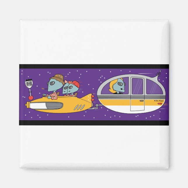 Imã Aliens De Férias (Frente)